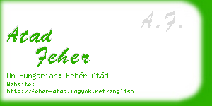 atad feher business card